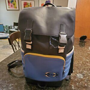 Coach Outlet Track Backpack With Quilting And Coach Stamp